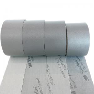 China Like 3M Sewing Reflective Fabric Tape For Fire Trucks  Stripe Silver Reflective Tape Roll 500cd/1X supplier