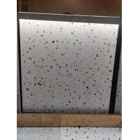 China White Terrazzo Look Ceramic Tile 600x600mm Chemical Resistance on sale