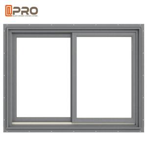 China Residential Aluminum Sliding Glass Windows / Sliding House Windows aluminum window frame slide tempered glass sliding supplier