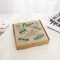 China CE SGS Disposable Plain Pizza Takeaway Boxes 12 Inch Kraft Paper CMYK Printed on sale