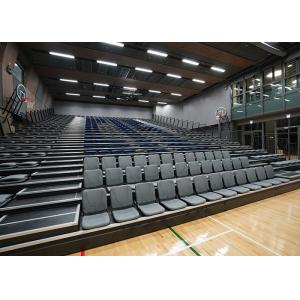 Sports Venues Spectator Retractable Audience Seating Wall Attached Unit With Aisle Steps