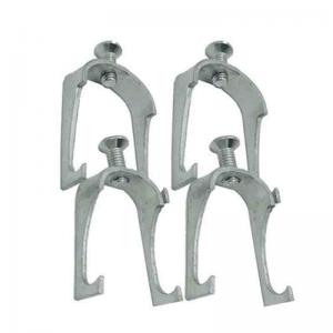China Double Hook Widened Strut Channel Clamps Conduit Wire Clamp Customizable supplier
