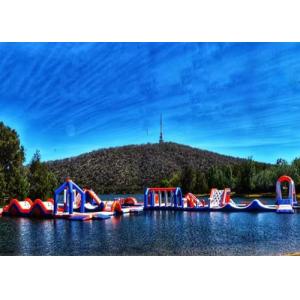 Lake Infaltable Water Park Obstacle Course Floating Playground