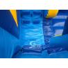 Commercial kids double lane inflatable water combo castle with removable custom