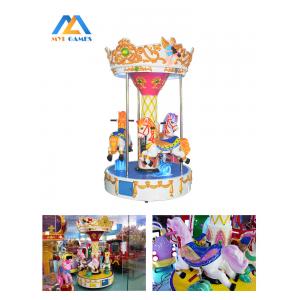 Kids Mini Circus Rotating Horse Prince Charming 3 Players For Amusement Park