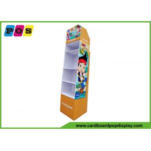 Corrugated Cardboard Toy Display Stand Paper Floor Rack For Promotion FL108