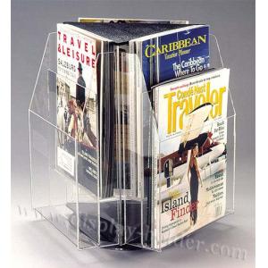 China Porte-magazines d'acrylique de quatre poches supplier