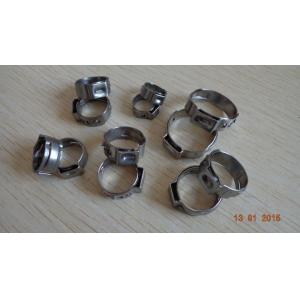 China Single ear stainless steel tube clamp,Customized stainless steel hose clamps, made in China professional manufacturer supplier