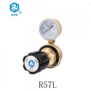 China Brass Co2 Low Pressure Gas Regulator Inlet Connection M16-1.5RH Long Lifespan supplier
