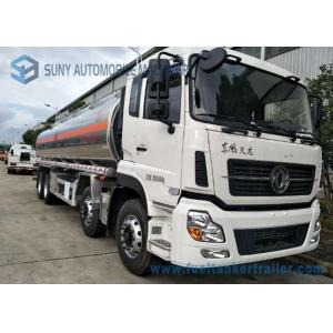 China Dongfeng 8*4  27.5cbm Fuel Tank Trailer 340HP  Aluminium Alloy For Transporting Oil supplier