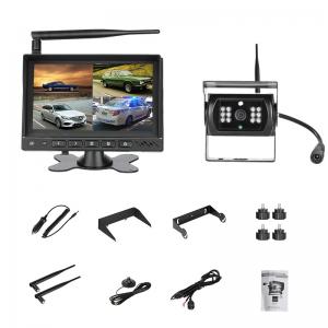 12V or 24V night vision Truck wireless rear view camera Trailer reversing camera system 7in LCD monitor