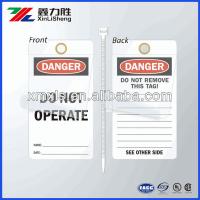 China Self Sealing Manila Electrical Plastic Safety Tags Polyester Self Adhesive Label on sale