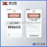 Self Sealing Manila Electrical Plastic Safety Tags Polyester Self Adhesive Label