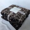 Long Plush Hair Sytle Fake Fur Blanket , Cozy Brushed Faux Fur Fleece Blankets