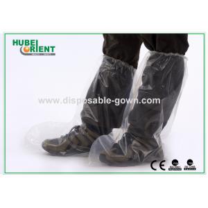 China Transparent Disposable Foot Booties PE Polythene For Visitors Protection supplier