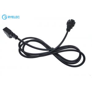 Power Cord European Schuko Iec 60320 C13 Left Angle 3*1.0mm2 Cable