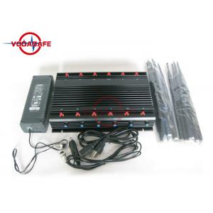 China Full Band Mobile Phone Signal Blocker , Cell Phone Jammer With 12V Car Charger supplier