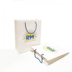 China Customized Size Business Gift Shopping Paper Bag with Handle and Customized Logo supplier