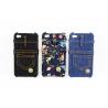 Stylish jeans printing real Jean fabric materials genune iphone 4 protective
