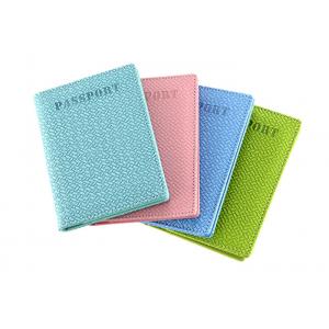 Weave Passport Cover Leather PU Wallet Rectangle Pantone Color