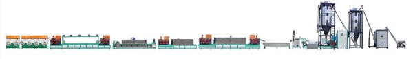 High Productivity PET Straps Band Production Line With Plastic PET Strap Making Machine And Twin-screw Design