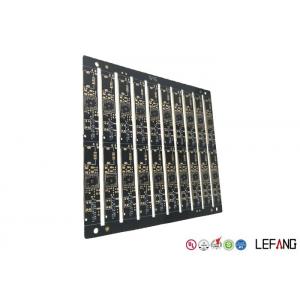 China Multilayer PCB Circuit Board 6 Layers 0.8mm Board Thickness With Black Soler Msak supplier