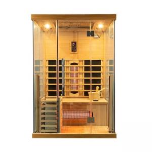 Gorgeous 3 Person Indoor Wooden Traditional Steam And Infrared Sauna Combined
