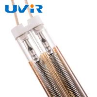 China Gold Coating Infrared Heater Tube Lamp 415V Semi Gold Plated Straight on sale