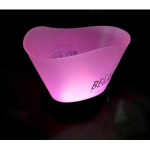 China 2016 New lano rechargeable plastic large led illuminated champagne cooler ice bucket supplier