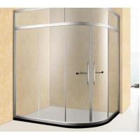 China Curved Shower Tempered Glass 8mm Solid Anti Glare Coating SGS on sale