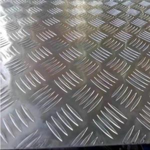 Embossing Aluminium Checkered Sheet Al 5754 H114 2024 5 Bar Pattern Customized Cutting