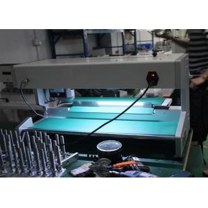 Stainless Steel PCB Depaneling Equipment 400mm Cutting Length LED Light Equipped Blade Moving PCB Separator
