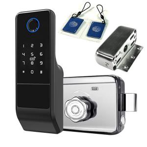 China Tuya Smart Wifi Electronic Home Fingerprint Door Lock With App supplier