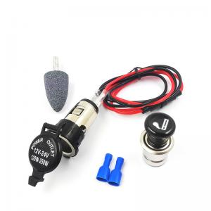 China Car Cigarette Lighter Socket Plug Power Outlet Parts For Car Truck Motorcycle 12V 24V Waterproof supplier