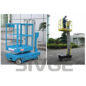 Self Driven Hydraulic Lift Ladder 5m Working Height Dual Mast For Auto Stations