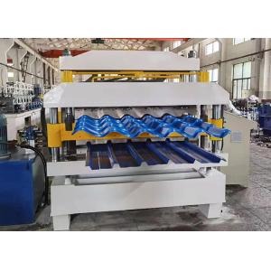 2 in 1 Metal Sheet Roll Forming Machine for Tile Effect Roof Panel and Trapezoidal Sheet