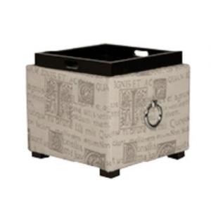 China American style Square Bedroom llinen fabric upholstery wheel storage ottoman supplier