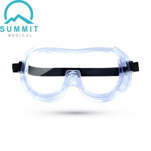 Transparent Medical Safety Goggle , 1.5mm Medical Eye Protection Glasses