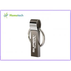 China Thumb Shape Metal USB Memory Stick 32GB 64GB 128GB Silver Color With Key Chian supplier