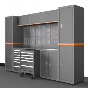 Workshop Garage Units Steel Large Combination Tool Cabinet Garage Workbench / Metal Furniture