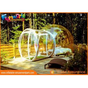 China Transparent Igloo Dome Tent / 0.6mm PVC Tarpaulin Inflatable Bubble Tent supplier