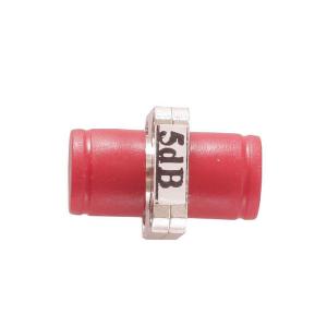 Red FC Fixed Optical Attenuator For Communication Network Easy Installation