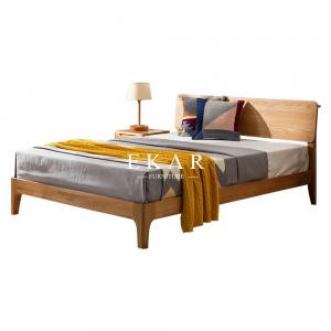 European Replica Furniture Oak Solid Wood Simple King Size Bed Alibaba