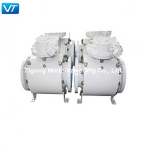China API 6D Electric Actuator Ball Valve Forged Steel Trunnion Ball Valve A350 supplier