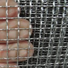 ステンレス鋼は/採鉱のふるいスクリーンの網のためのひだを付けられた編まれた金網に電流を通しました