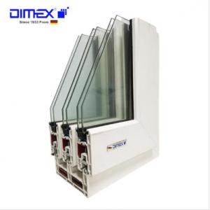 China Sliding UPVC Window Door Profiles Dimex Lotus Series L108 supplier