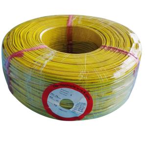 China Fiberglass Jacket Extension Thermocouple Cable With Yellow Fiberglass Insulation supplier