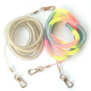 China Retractable tool coiled tether for anchored heavy tool tethers good fishing accessory used supplier