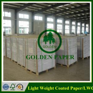 China LWC paper/Light weight coated paper made by 100% wood pulp on sale 