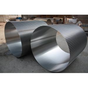 Stainless Steel Wedge Wire Screen 7-10 Mm High Strength Filtration Aperture 25-350 Micron